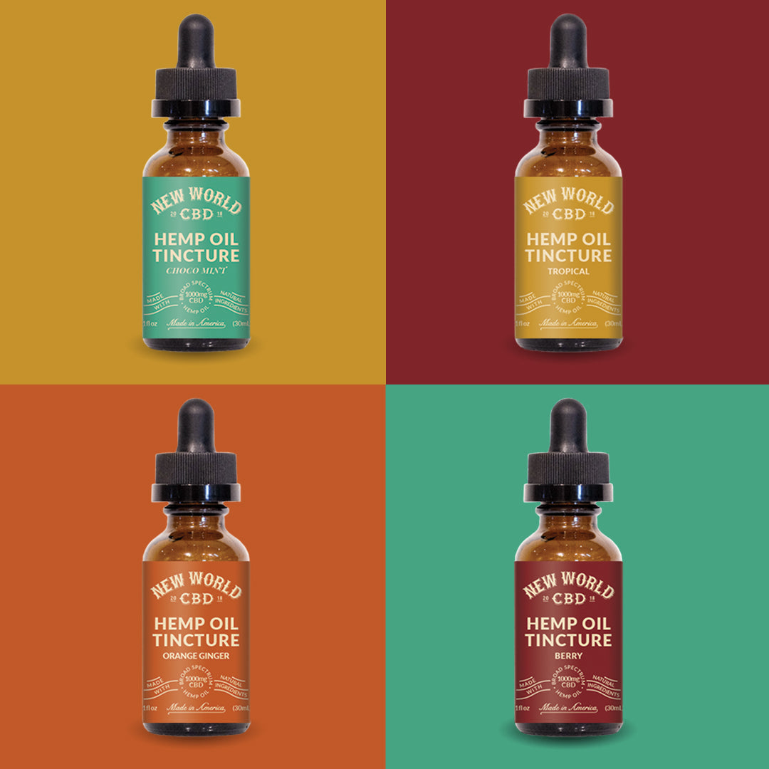 CBD Oil Tincture 1000mg - Flat Up to 35% Off – New World CBD