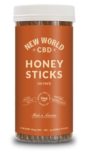 CBD 10mg Honey Sticks - 100 Pack